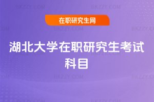 湖北大學在職研究生考試科目