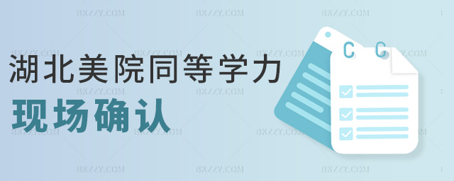 湖北美院同等學力現場確認 湖北美院同等學力現場確認